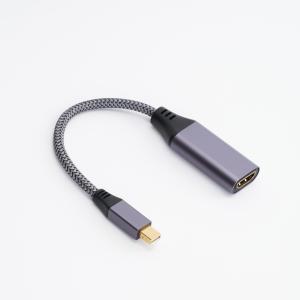 Wholesale Braided Aluminum Display Port Cable To HDMI Adapter 4K 30Hz For MacBook from china suppliers