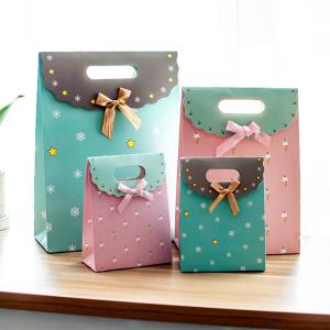 Wholesale Boutique Craft Coloured Paper Gift Bags With Self Adhesive Ribbon from china suppliers