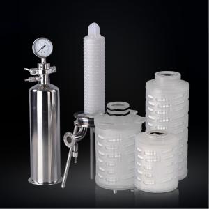 China Pleated Media HVAC Filter Industrial Air Filter Cartridge 0.22 Micron on sale