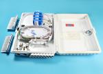 16 Core Outdoor Waterproof Fiber Optic Distribution Box / Closure Pc Material