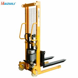 Wholesale 2000kg Manual Hydraulic Forklift , Foot Operated Pallet Stacker With Motor from china suppliers