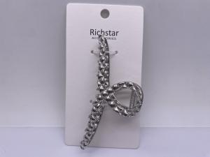 Wholesale Geometric Metal Hair Accessories Claw Clip Practical Silver Color from china suppliers