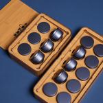 Embossing Glossy Wooden Box Packaging For Tea Bag Storage Thickened