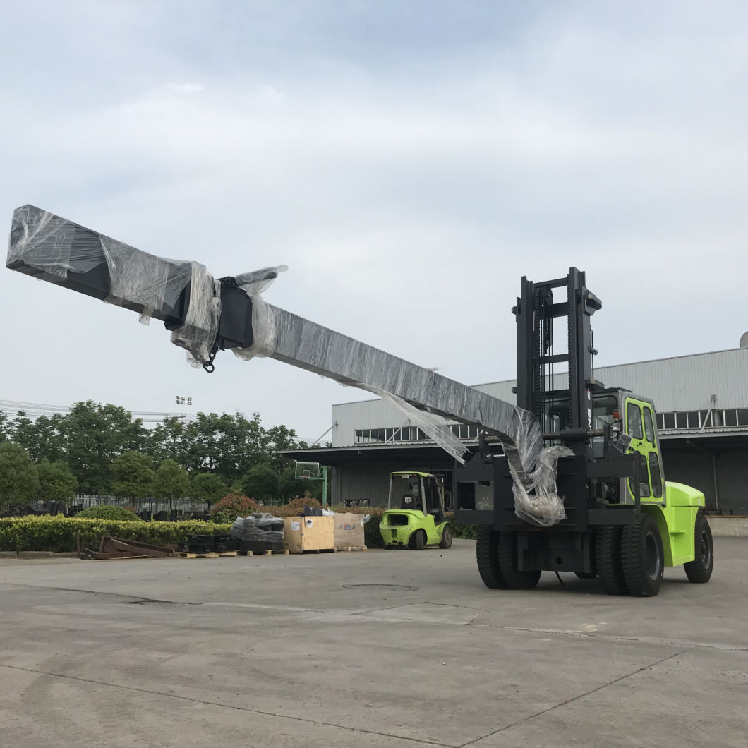 10ton Diesel Forklift with Attachment for Glass Warehouse Forklift