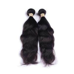 Wholesale 8A Grade Natural Wave Peruvian Human Hair Bundles Double Weft Smooth No Chemical from china suppliers