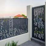 Rectangular Aluminium Profile Gate Double Aluminum Exterior Door Lightweight