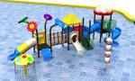 OEM Outdoor Playground Equipment 3 In 1 Plastic Playhouse With Slide