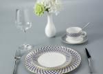 FDA Luxury fadeless Thin Bone China Crockery Set