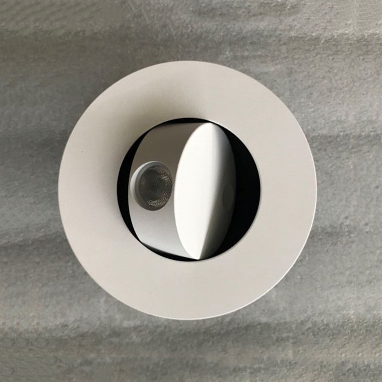 Modern Simple Design Circular Led Wall Light 3W COB Aluminum Recess Mounted Wall Lamp For Home Villa Hotel Sconces Light