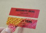 Total Transfer Tamper Evident Security Labels Red Clolor PET Film Material