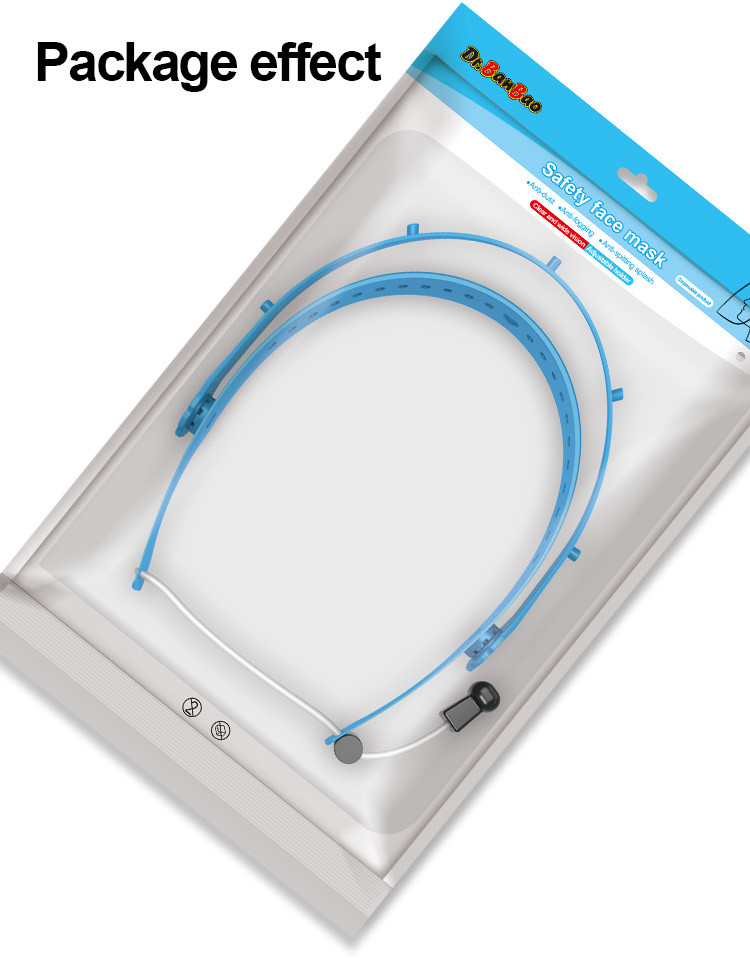 Full Face Medical Isolation Protective Shield Mask Pet Material High Impact Resistance