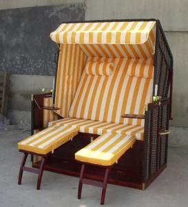 Wholesale Contemporary Dark Brown Wood And Wicker Roofed Beach Chair &amp; Strandkorb from china suppliers