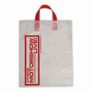 Wholesale Die Cut Handle LDPE Plastic Packaging Bag For Clothes / Shoes Store from china suppliers