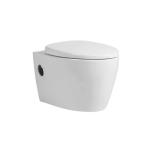 Sleek Seamless Ceramic Wall Hung Toilet Bowl Mix Pit Spacing 180mm