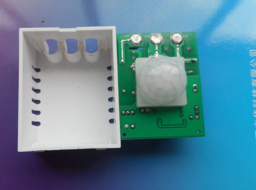Fluorescent Infrared Induction Switch / Wall Mounted Pir Switch Human Sensor