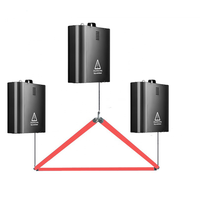 dmx winch led kinetic ball triangle tube