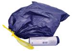 500x600mm 30 Micron 1.2 Mil Recyclable Reusable Bags Drawstring Black Bin Bags