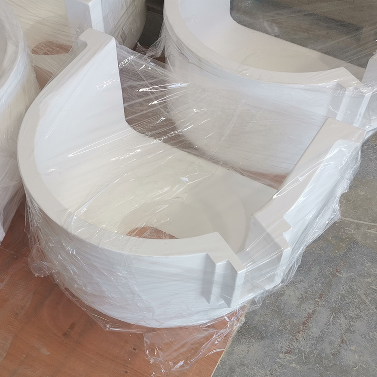 SiO2 Float Glass Kiln Gate Brick with Good Electrical Insulation Quartz Ceramic Parts