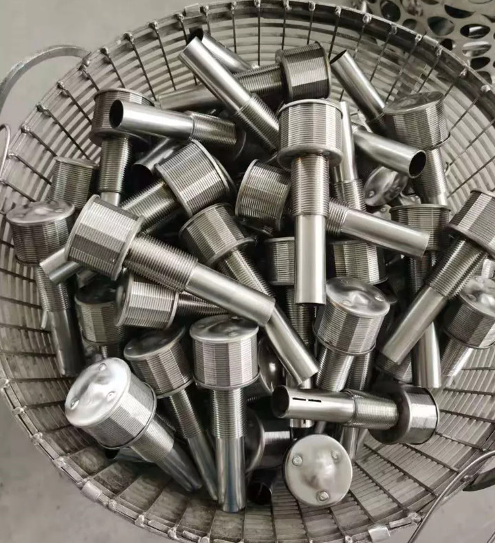 Resist Pressure Sand Filter Wedge Wire Nozzle Screen For Tap Water Resin