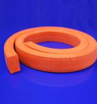 Thermotolerant 30-80A Square Foamed Silicone Sponge Strips
