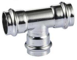 Wholesale 304 Plumbling Stainless Steel Press Fittings Equal Tee For Water Supply from china suppliers