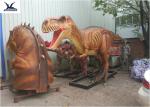 Shopping Mall Giant Dinosaur Head Sculpture Realistic Attractive Dinosaur Gate