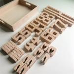 Educational Wooden Alphabet And Number Blocks Math Digital Toys ISO9001