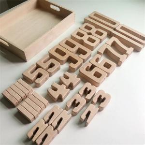 Wholesale Educational Wooden Alphabet And Number Blocks Math Digital Toys ISO9001 from china suppliers