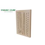 Wood Veneer Micro Perforated Acoustic Panels 12mm Thickness For Full Frequency
