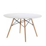 Wooden Legs 17kgs 900mm Modern Dining Table