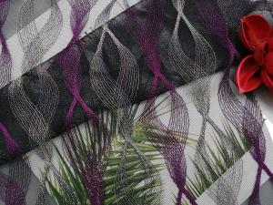 Wholesale Home Textiles Purple Geometric Colored Embroidery Fabric from china suppliers