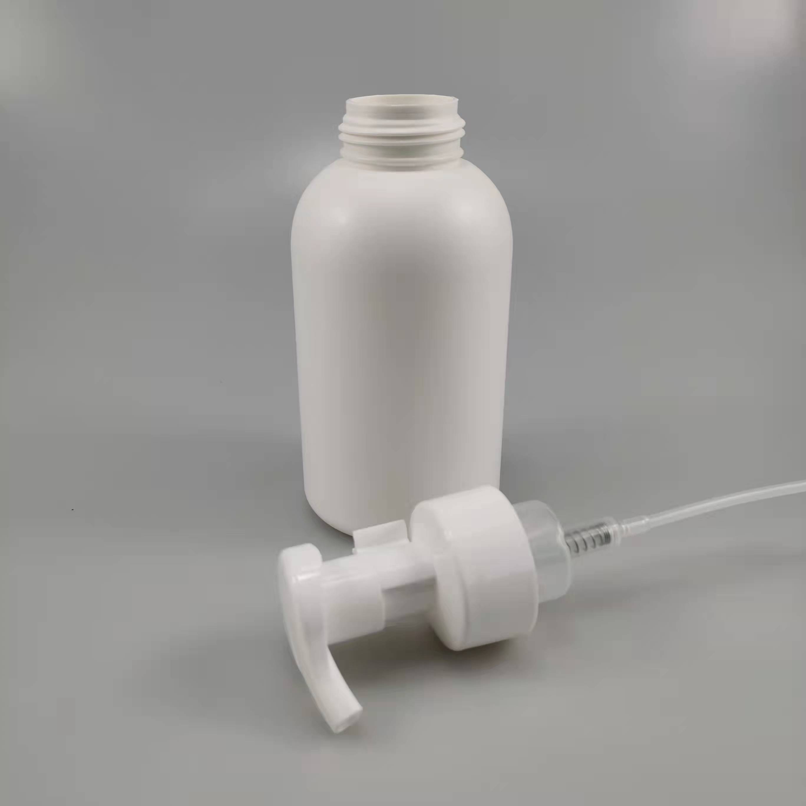 HDPE Collar 300ml 500ml Plastic Foam Pump Bottle with Clip Lock and Screen Printing