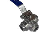 1 Inch Stainless Steel Sanitary Valves 3 Way Sanitary Ball Valve PTFE Sealing