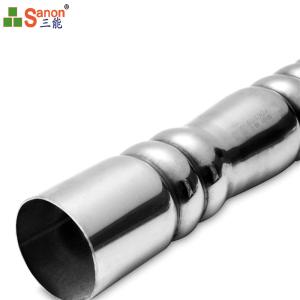 Wholesale China Manufacturer 304 Stainless Steel Decorated Embossed Pipe Support Hollow Section from china suppliers