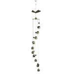 3D Brass 33.5inch Length Decorative Wind Chimes With Crystal Balls