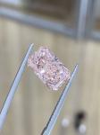 1 - 4 Carat Lab Grown Baby Pink Diamonds Radiant Cut Fancy Intense Pink Diamond