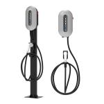 7KW/32A Silver Wall-Mounted / Column Electric Vehicle Charging Pile Electric