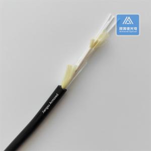 Wholesale 4 Core Indoor Fiber Optic Mini Breakout Cable G657A2 Black TPU 7.5mm from china suppliers