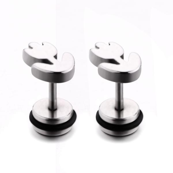 Wholesale cheap price stainless steel body jewelry flower stud earrings for