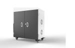 36 Slots USB Tablets Charging Cart On Wheels Galvanized Sheet Material