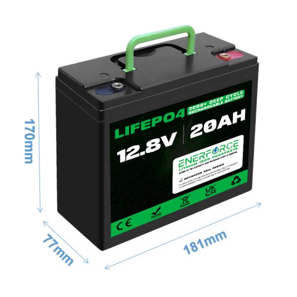 Rechargeable 12V 20Ah LiFePO4 Battery With BMS For Electric Two Wheelers