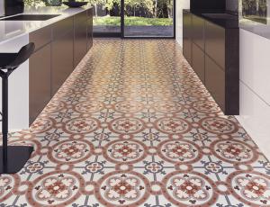 Wholesale 200x200mm 8.5mm Thickness Indoor Porcelain Tiles Floor Wall Red Ceramic Inkjet Printing SGS from china suppliers