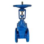 Din Pn10 Pn16 Ductile Cast Iron Ggg50 Hand Wheel Resilient Seated Flanged Water
