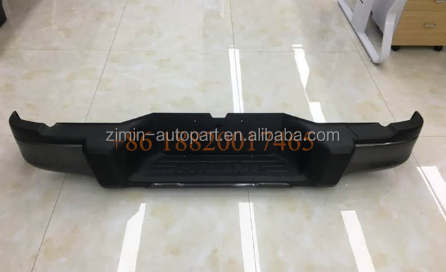 Auto Parts Black Chromed Rear Bumper For Toyota Hilux Rocco 2018 Standerd Size