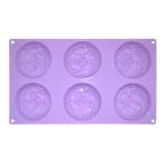 Anti Tear Handmade Silicone Soap Mold 6 Cavities Flowers Shape For Cake