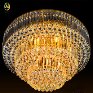 Wholesale Luxury Bulb Base E14 Gold Led Ceiling Light Crystal And Metal from china suppliers