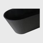 Back To Wall Slipper Pedestal Tub Freestanding White Acrylic Bathtub 59 X 30