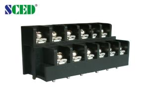 Wholesale Plastic PA66 20A Pitch 11.00mm Terminal Block Barrier Brass Two Levels from china suppliers