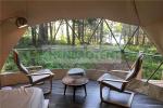 Luxury Hotel PVC Cover Resort Dome Tent Glamping 2 Beds Room For Family Holiday