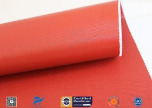 Wholesale 1150GSM Silicone Coated Fiberglass Fabric 0.85MM Red Fire Blanket 39.4&quot; 50M Roll from china suppliers